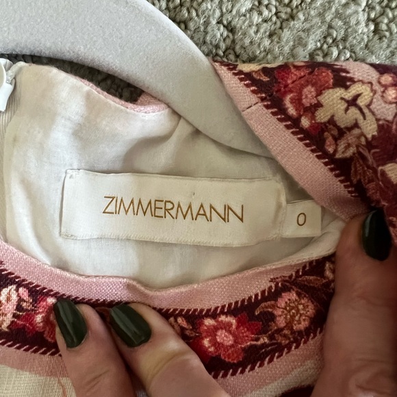 Zimmermann Red and White Mini Dress - Picture 7 of 8